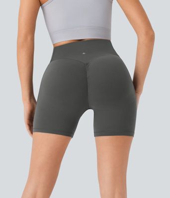 Halara UltraSculpt™ - Formende Workout-Shorts mit hohem Bund, Seitentaschen, Booty-Scrunch und Bauchkontrolle - 12,7 cm Halara UltraSculpt™ - Formende Workout-Shorts mit hohem Bund, Seitentaschen, Booty-Scrunch und Bauchkontrolle - 12,7 cm