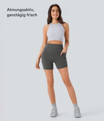Halara UltraSculpt™ - Formende Workout-Shorts mit hohem Bund, Seitentaschen, Booty-Scrunch und Bauchkontrolle - 12,7 cm Halara UltraSculpt™ - Formende Workout-Shorts mit hohem Bund, Seitentaschen, Booty-Scrunch und Bauchkontrolle - 12,7 cm