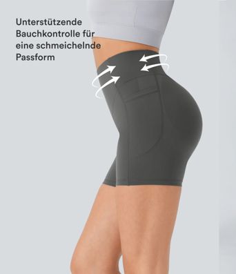 Halara UltraSculpt™ - Formende Workout-Shorts mit hohem Bund, Seitentaschen, Booty-Scrunch und Bauchkontrolle - 12,7 cm Halara UltraSculpt™ - Formende Workout-Shorts mit hohem Bund, Seitentaschen, Booty-Scrunch und Bauchkontrolle - 12,7 cm