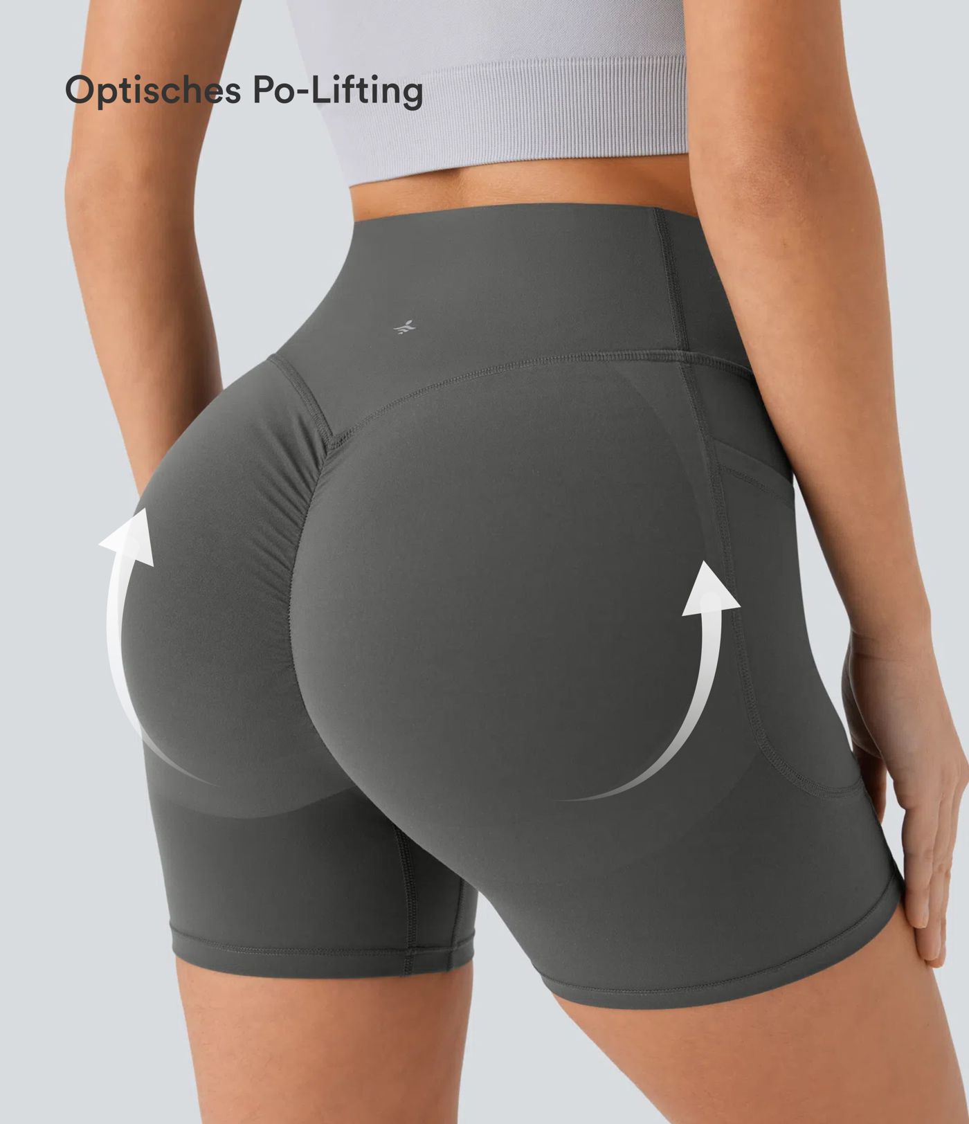 Halara UltraSculpt™ - Formende Workout-Shorts mit hohem Bund, Seitentaschen, Booty-Scrunch und Bauchkontrolle - 12,7 cm Halara UltraSculpt™ - Formende Workout-Shorts mit hohem Bund, Seitentaschen, Booty-Scrunch und Bauchkontrolle - 12,7 cm