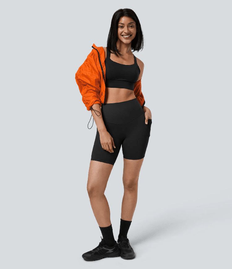 Halara UltraSculpt™ - Formende Workout-Shorts mit hohe Bund, Seitentaschen und Bauchkontrolle - 17,8 cm Halara UltraSculpt™ - Formende Workout-Shorts mit hohe Bund, Seitentaschen und Bauchkontrolle - 17,8 cm