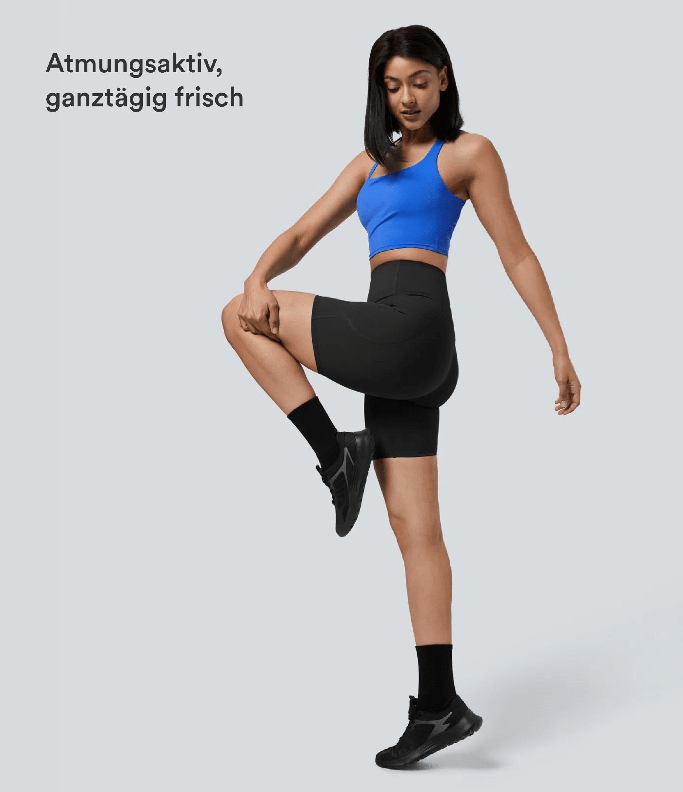 Halara UltraSculpt™ - Formende Workout-Shorts mit hohe Bund, Seitentaschen und Bauchkontrolle - 17,8 cm Halara UltraSculpt™ - Formende Workout-Shorts mit hohe Bund, Seitentaschen und Bauchkontrolle - 17,8 cm