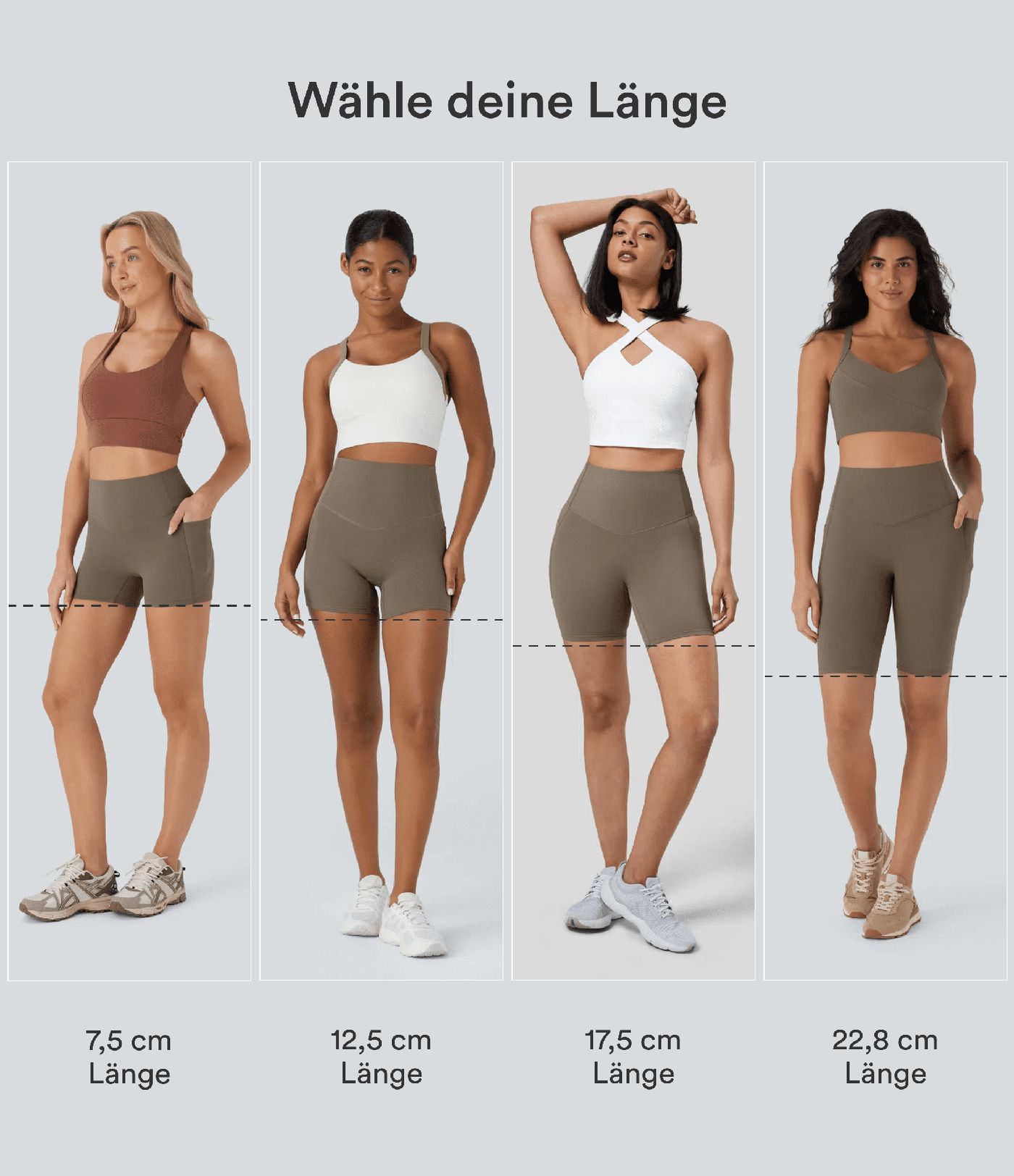Halara UltraSculpt™ - Formende Workout-Shorts mit hohem Bund, Tasche und Bauchkontrolle - 22,9 cm Halara UltraSculpt™ - Formende Workout-Shorts mit hohem Bund, Tasche und Bauchkontrolle - 22,9 cm
