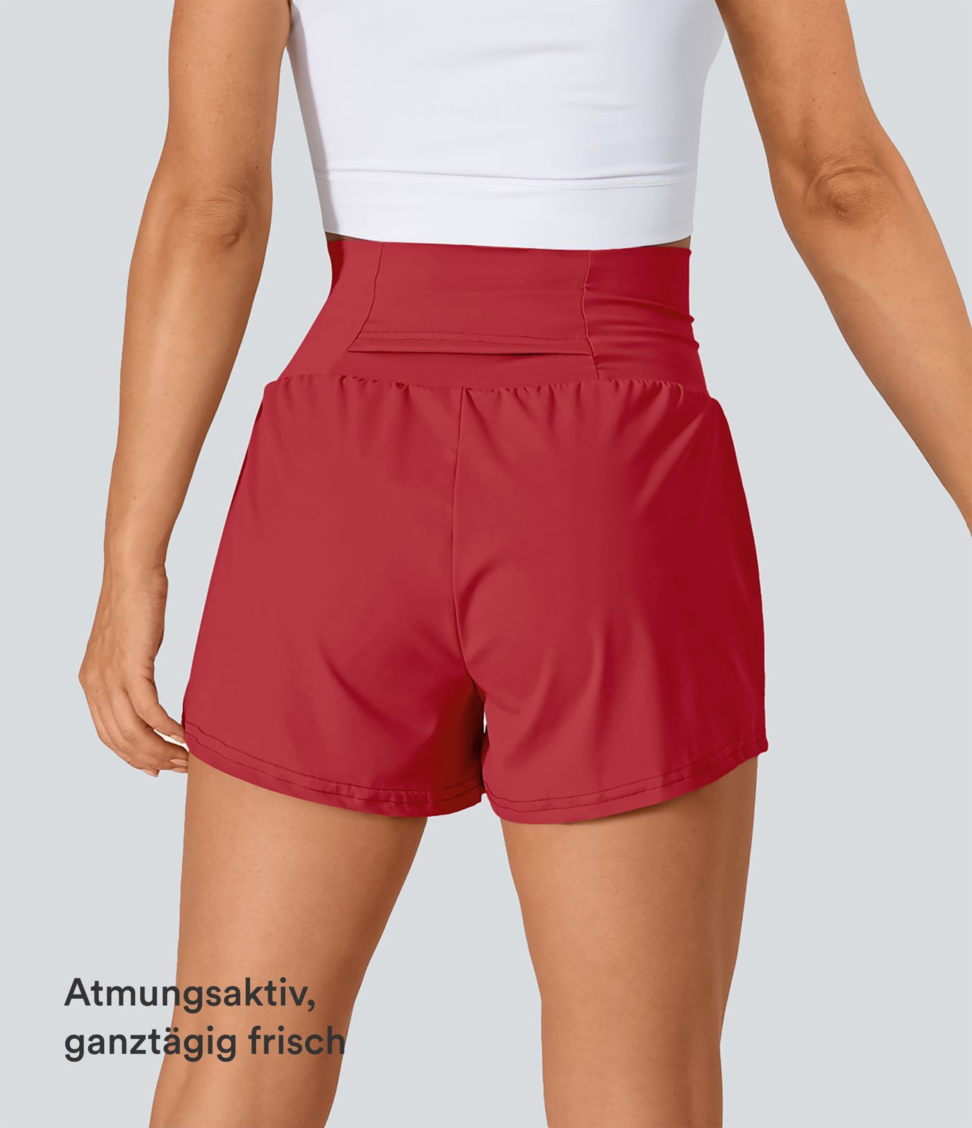 2-in-1-Fitness-Shorts mit Gesäßtasche und seitlicher versteckter Tasche 7,6 cm 2-in-1-Fitness-Shorts mit Gesäßtasche und seitlicher versteckter Tasche 7,6 cm