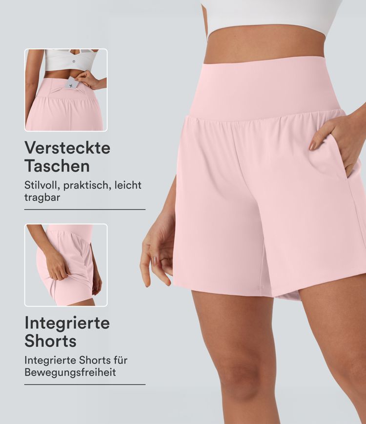 Softlyzero™ Airy - 2-in-1 Yoga-Shorts mit superhohem Bund, mehreren Taschen und Cool-Touch - 17,78 cm Softlyzero™ Airy - 2-in-1 Yoga-Shorts mit superhohem Bund, mehreren Taschen und Cool-Touch - 17,78 cm