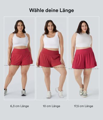Softlyzero™ Airy - 2-in-1 Yoga-Shorts mit superhohem Bund, Seitentaschen und Cool-Touch - Plus-Size, 18 cm Softlyzero™ Airy - 2-in-1 Yoga-Shorts mit superhohem Bund, Seitentaschen und Cool-Touch - Plus-Size, 18 cm