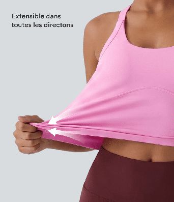 Débardeur yoga court SoftlyZero™ Plush à découpes A-C Débardeur yoga court SoftlyZero™ Plush à découpes A-C