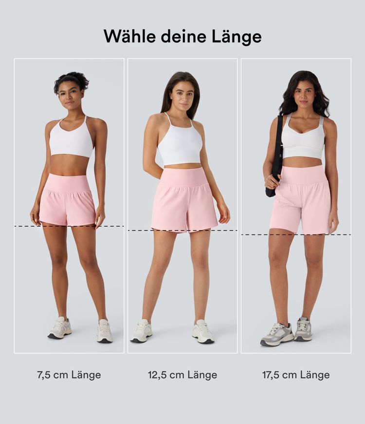 Softlyzero™ Airy - 2-in-1 Yoga-Shorts mit superhohem Bund, mehreren Taschen und InstantCool - 17,78 cm Softlyzero™ Airy - 2-in-1 Yoga-Shorts mit superhohem Bund, mehreren Taschen und InstantCool - 17,78 cm
