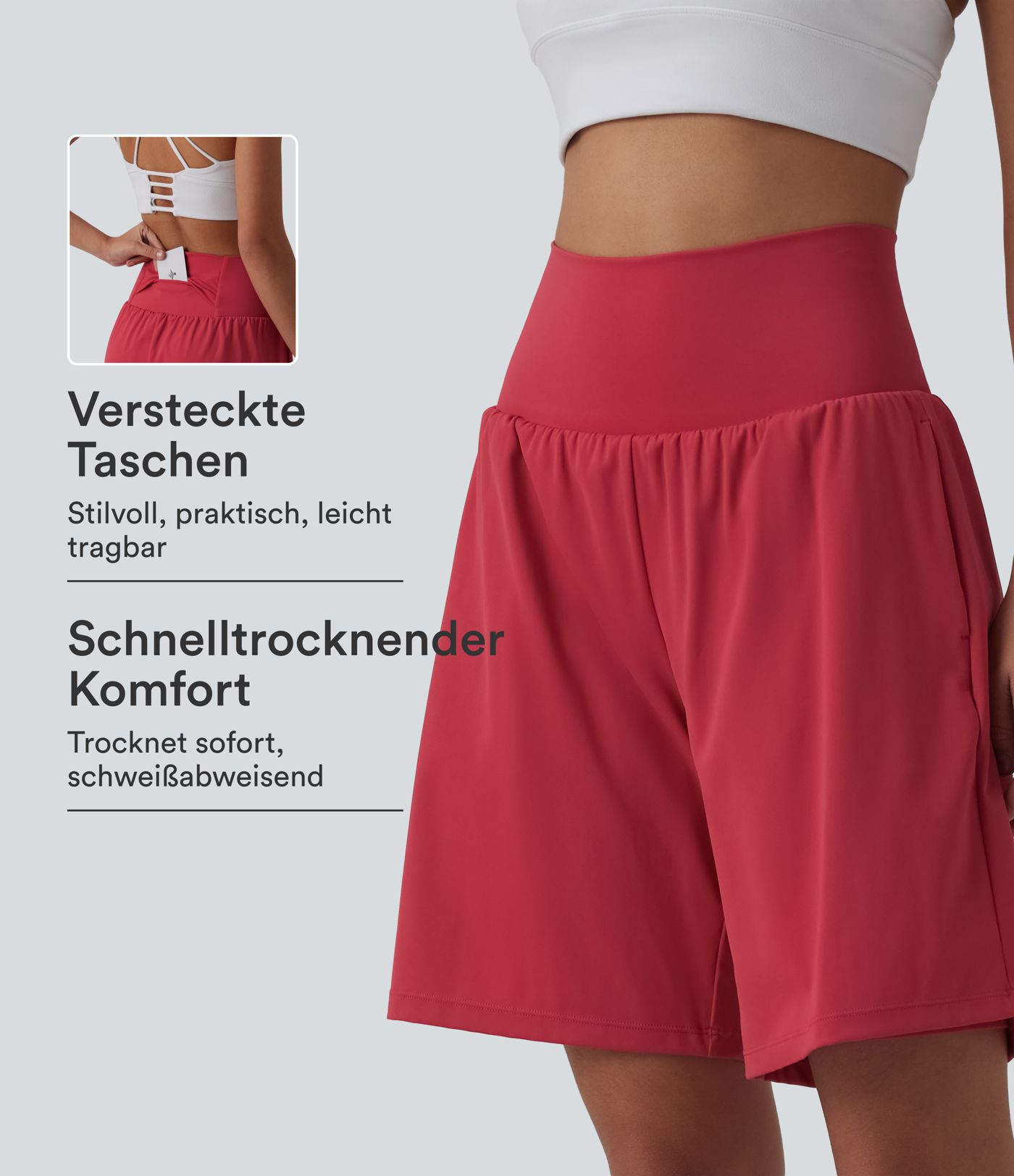 Softlyzero™ Airy - 2-in-1 Yoga-Shorts mit superhohem Bund, mehreren Taschen und Cool-Touch - 22,9 cm Softlyzero™ Airy - 2-in-1 Yoga-Shorts mit superhohem Bund, mehreren Taschen und Cool-Touch - 22,9 cm