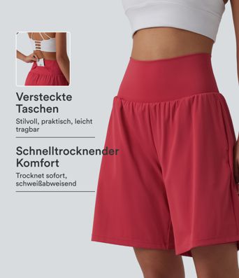 Softlyzero™ Airy - 2-in-1 Yoga-Shorts mit superhohem Bund, mehreren Taschen und Cool-Touch - 22,9 cm Softlyzero™ Airy - 2-in-1 Yoga-Shorts mit superhohem Bund, mehreren Taschen und Cool-Touch - 22,9 cm