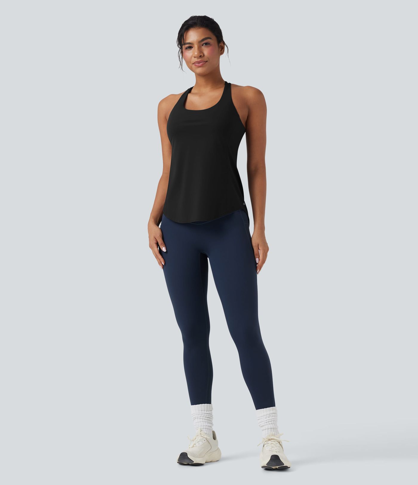 Débardeur running Halara UltraSculpt™ col rond dos croisé bonnets E-G Débardeur running Halara UltraSculpt™ col rond dos croisé bonnets E-G
