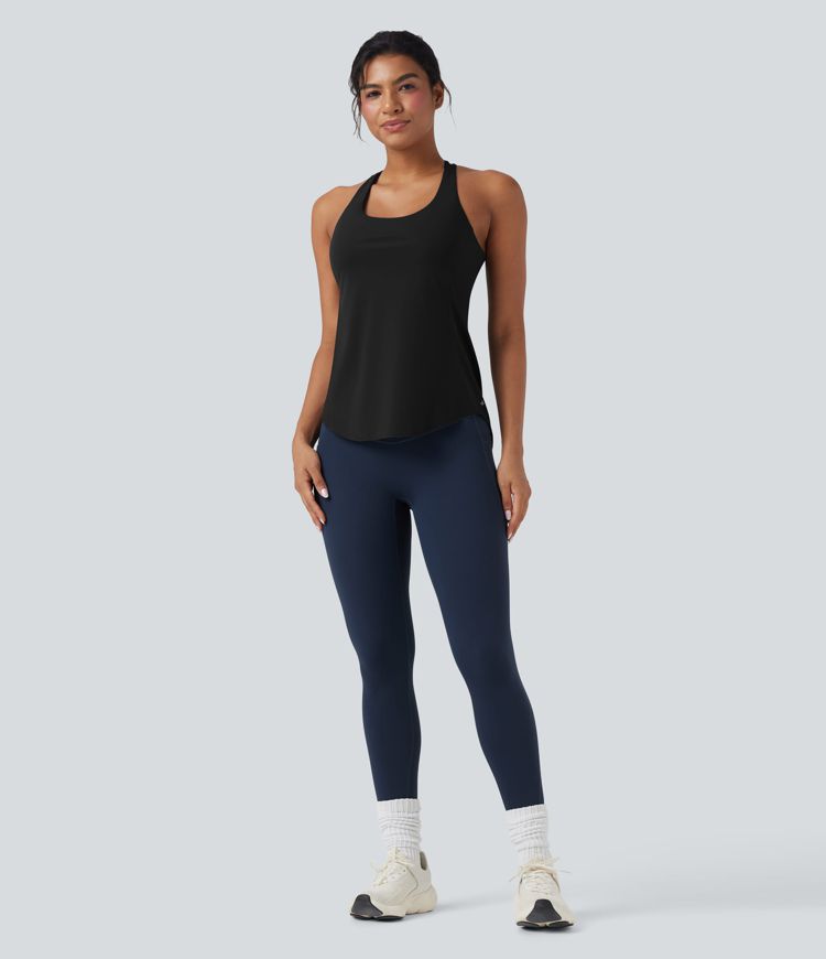Débardeur running Halara UltraSculpt™ col rond dos croisé bonnets E-G Débardeur running Halara UltraSculpt™ col rond dos croisé bonnets E-G