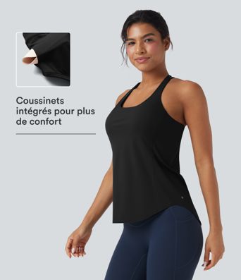 Débardeur running Halara UltraSculpt™ col rond dos croisé bonnets E-G Débardeur running Halara UltraSculpt™ col rond dos croisé bonnets E-G