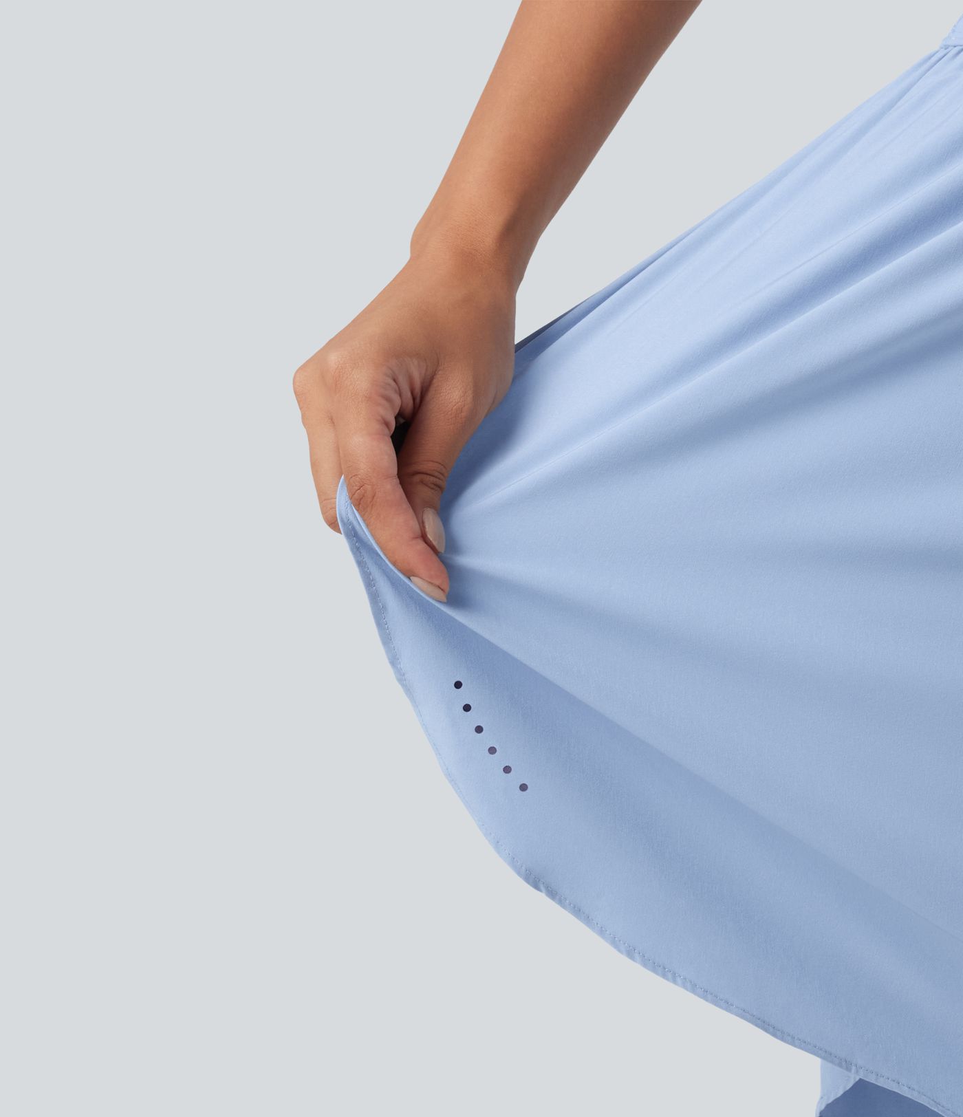 Short de course 2 en 1 SoftlyZero™ QuickDry taille haute, effet ventre plat, pois réfléchissants, ourlet croisé, 23 cm, avec poches Short de course 2 en 1 SoftlyZero™ QuickDry taille haute, effet ventre plat, pois réfléchissants, ourlet croisé, 23 cm, avec poches