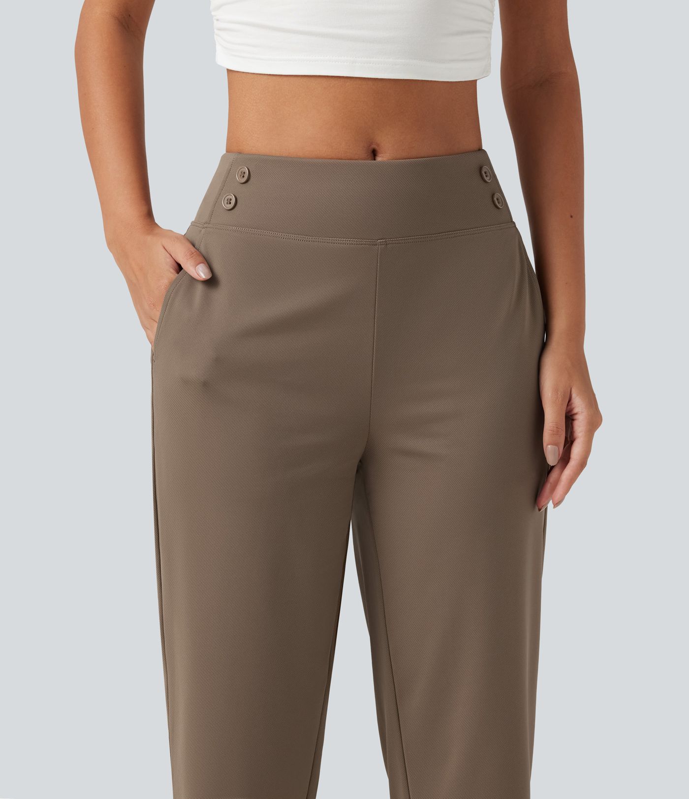 Mid Rise Quick Dry Capri Golf Pants with Pockets-UPF40+ Mid Rise Quick Dry Capri Golf Pants with Pockets-UPF40+