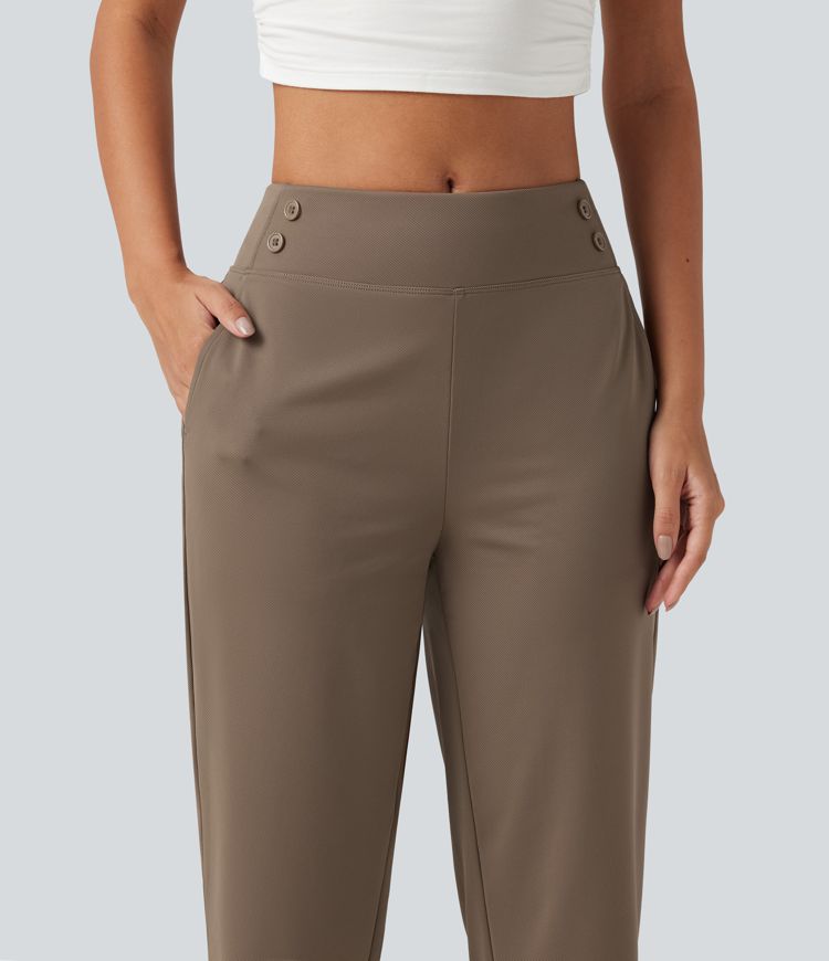Mid Rise Quick Dry Capri Golf Pants with Pockets-UPF40+ Mid Rise Quick Dry Capri Golf Pants with Pockets-UPF40+