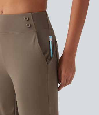 Mid Rise Quick Dry Capri Golf Pants with Pockets-UPF40+ Mid Rise Quick Dry Capri Golf Pants with Pockets-UPF40+