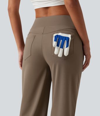 Mid Rise Quick Dry Capri Golf Pants with Pockets-UPF40+ Mid Rise Quick Dry Capri Golf Pants with Pockets-UPF40+