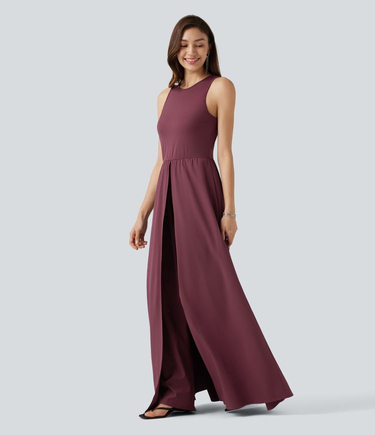 Breezeful™ Sleeveless Quick Dry Jumpsuit with Pockets-Easy Peezy Edition Breezeful™ Sleeveless Quick Dry Jumpsuit with Pockets-Easy Peezy Edition