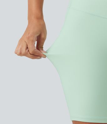 Halara UltraSculpt™ High Waisted Tummy Control Shaping Training Biker Shorts 7'' with Pockets