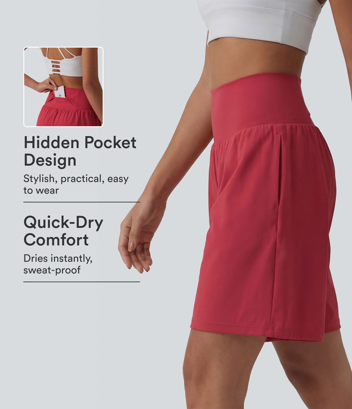 SoftlyZero™ Airy – 2-in-1 Yoga-Shorts mit extra hohem Bund, Cool-Touch, 9" mit Taschen SoftlyZero™ Airy – 2-in-1 Yoga-Shorts mit extra hohem Bund, Cool-Touch, 9" mit Taschen