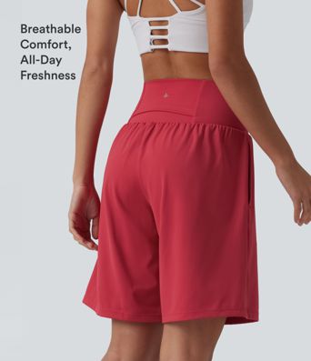 SoftlyZero™ Airy – 2-in-1 Yoga-Shorts mit extra hohem Bund, Cool-Touch, 9" mit Taschen SoftlyZero™ Airy – 2-in-1 Yoga-Shorts mit extra hohem Bund, Cool-Touch, 9" mit Taschen