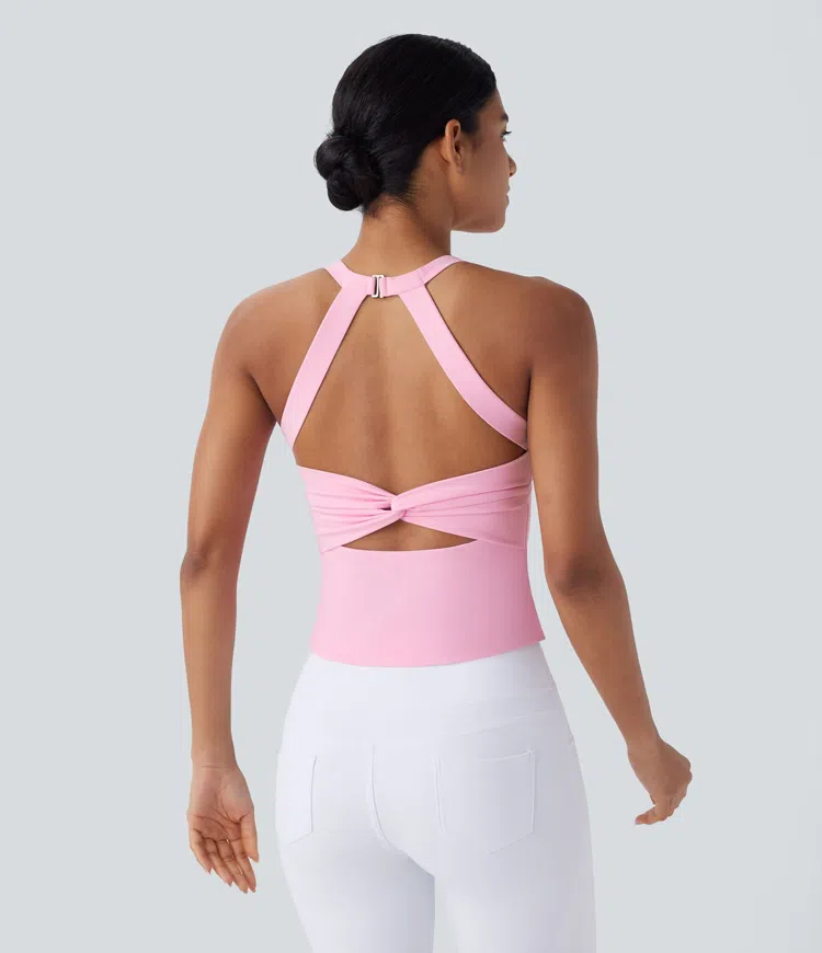 SoftlyZero™ Plush Cut Out Yoga Tank Top A-D Cups