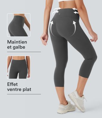 Legging corsaire d'entraînement gainant galbant taille haute avec poches Halara UltraSculpt™ Legging corsaire d'entraînement gainant galbant taille haute avec poches Halara UltraSculpt™