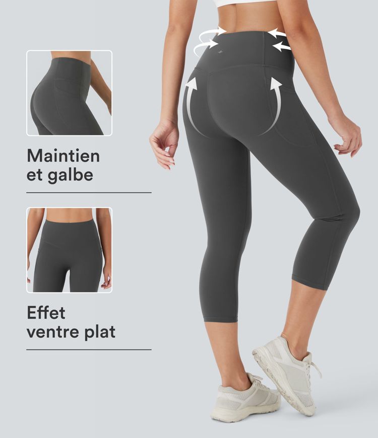 Legging corsaire d'entraînement gainant galbant taille haute avec poches Halara UltraSculpt™ Legging corsaire d'entraînement gainant galbant taille haute avec poches Halara UltraSculpt™