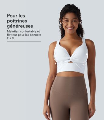 Brassière de sport de yoga Halara UltraSculpt™ push-up soutien léger - Bonnets E-G Brassière de sport de yoga Halara UltraSculpt™ push-up soutien léger - Bonnets E-G