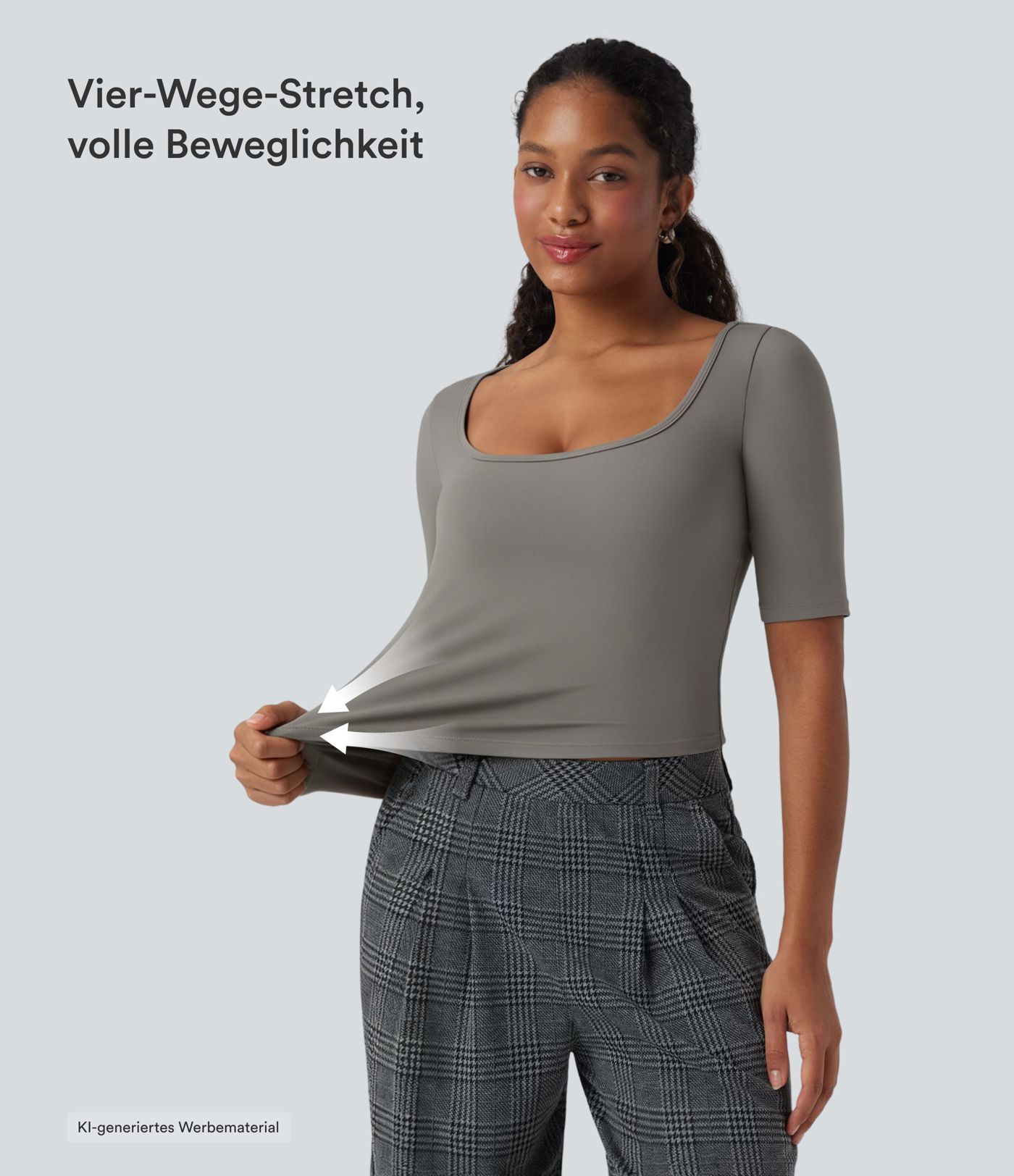 Softlyzero™ Airy - T-Shirt mit Rundhalsausschnitt, kurzen Ärmeln und Cool-Touch