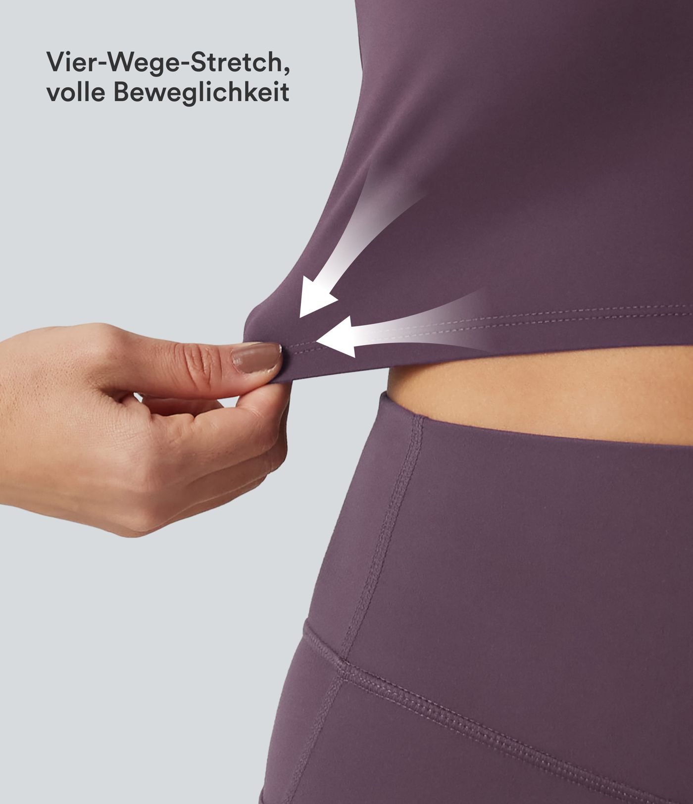 Halara UltraSculpt™ Yoga-Tanktop mit doppelten Trägern und gedrehtem Rücken