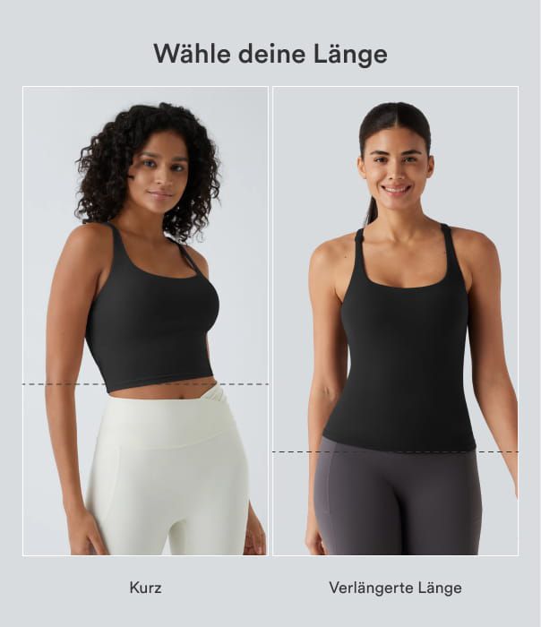 Rückenfreies Cropped Tanktop mit Crisscross-Rücken Rückenfreies Cropped Tanktop mit Crisscross-Rücken