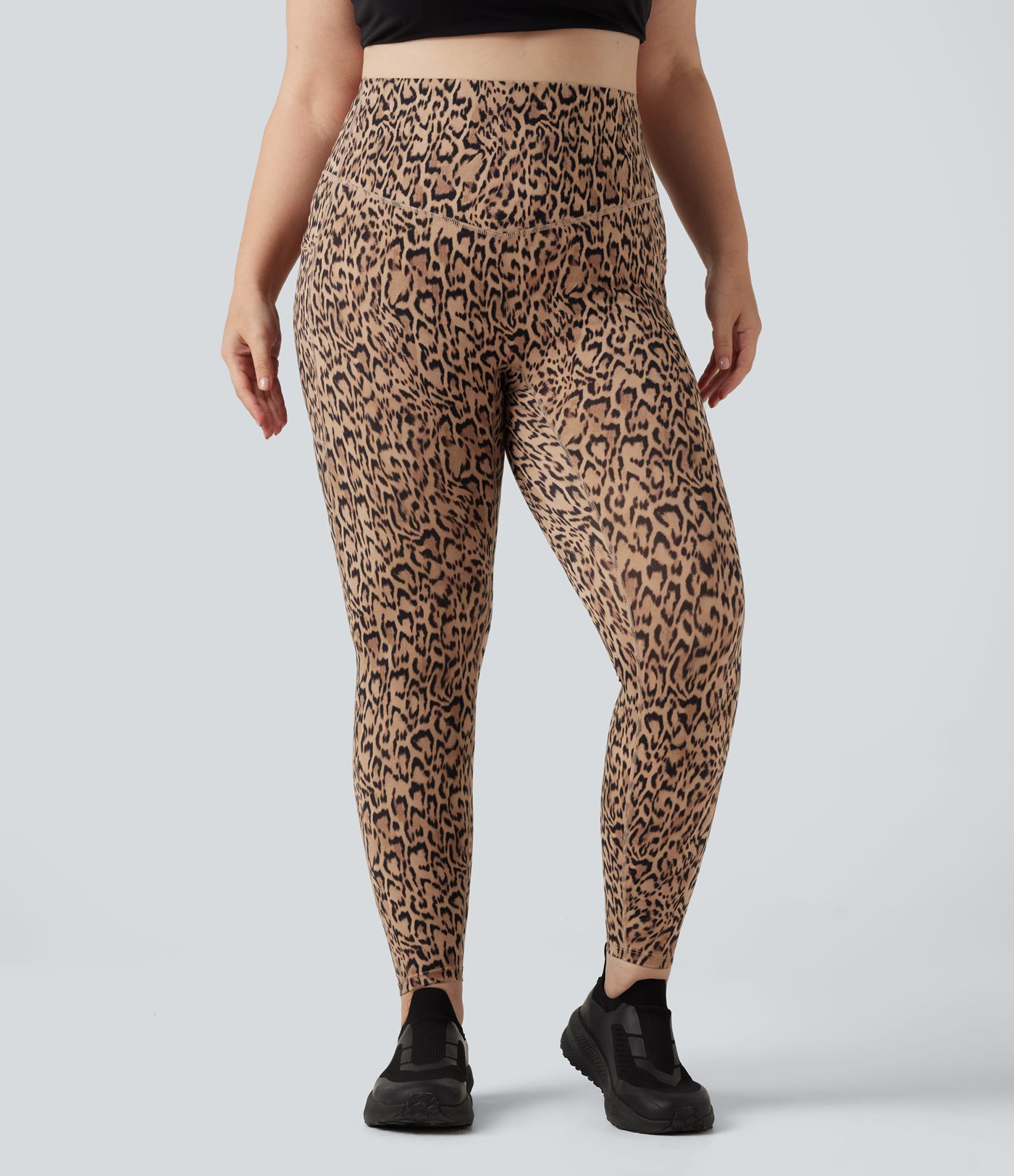 Plus Size Halara UltraSculpt™ Leopard Print High Waisted Tummy Control Yoga Leggings with Pockets Plus Size Halara UltraSculpt™ Leopard Print High Waisted Tummy Control Yoga Leggings with Pockets