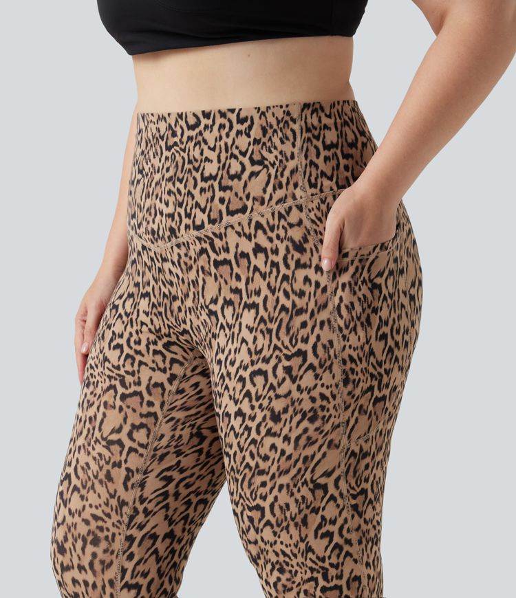 Plus Size Halara UltraSculpt™ Leopard Print High Waisted Tummy Control Yoga Leggings with Pockets Plus Size Halara UltraSculpt™ Leopard Print High Waisted Tummy Control Yoga Leggings with Pockets
