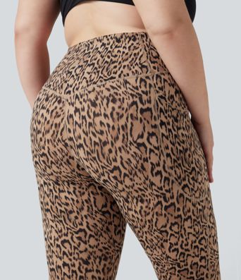 Plus Size Halara UltraSculpt™ Leopard Print High Waisted Tummy Control Yoga Leggings with Pockets Plus Size Halara UltraSculpt™ Leopard Print High Waisted Tummy Control Yoga Leggings with Pockets