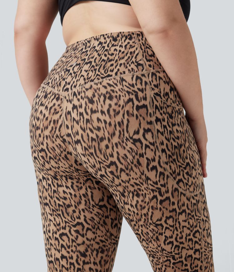 Plus Size Halara UltraSculpt™ Leopard Print High Waisted Tummy Control Yoga Leggings with Pockets Plus Size Halara UltraSculpt™ Leopard Print High Waisted Tummy Control Yoga Leggings with Pockets