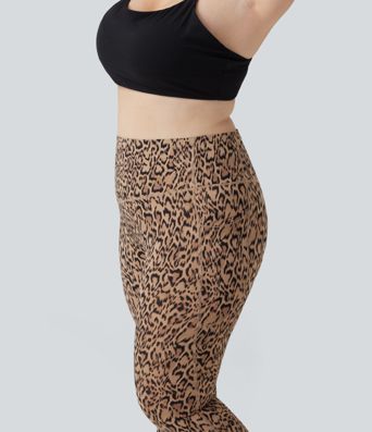 Plus Size Halara UltraSculpt™ Leopard Print High Waisted Tummy Control Yoga Leggings with Pockets Plus Size Halara UltraSculpt™ Leopard Print High Waisted Tummy Control Yoga Leggings with Pockets