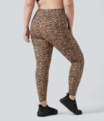 Plus Size Halara UltraSculpt™ Leopard Print High Waisted Tummy Control Yoga Leggings with Pockets Plus Size Halara UltraSculpt™ Leopard Print High Waisted Tummy Control Yoga Leggings with Pockets