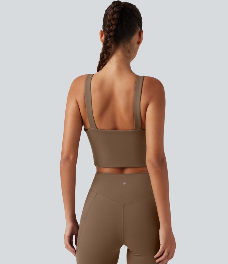 DayStretch V Neck Built-in Bra Workout Jumpsuit with Pockets-Easy Peezy Edition DayStretch V Neck Built-in Bra Workout Jumpsuit with Pockets-Easy Peezy Edition