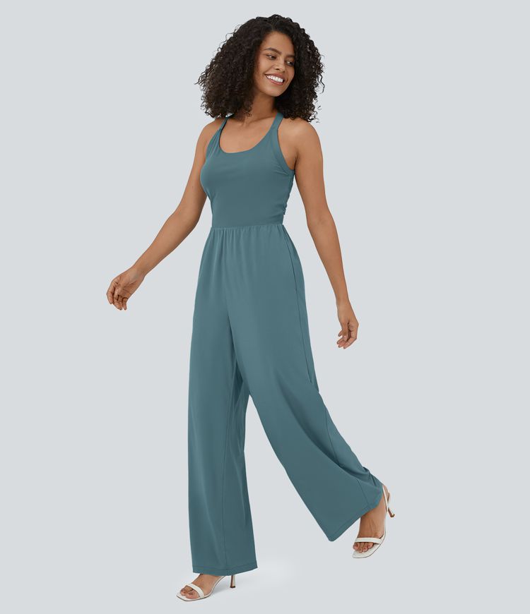 Breezeful™ combinaison de yoga avec découpes, sans manches et avec poches, fluide et à séchage rapide Breezeful™ combinaison de yoga avec découpes, sans manches et avec poches, fluide et à séchage rapide