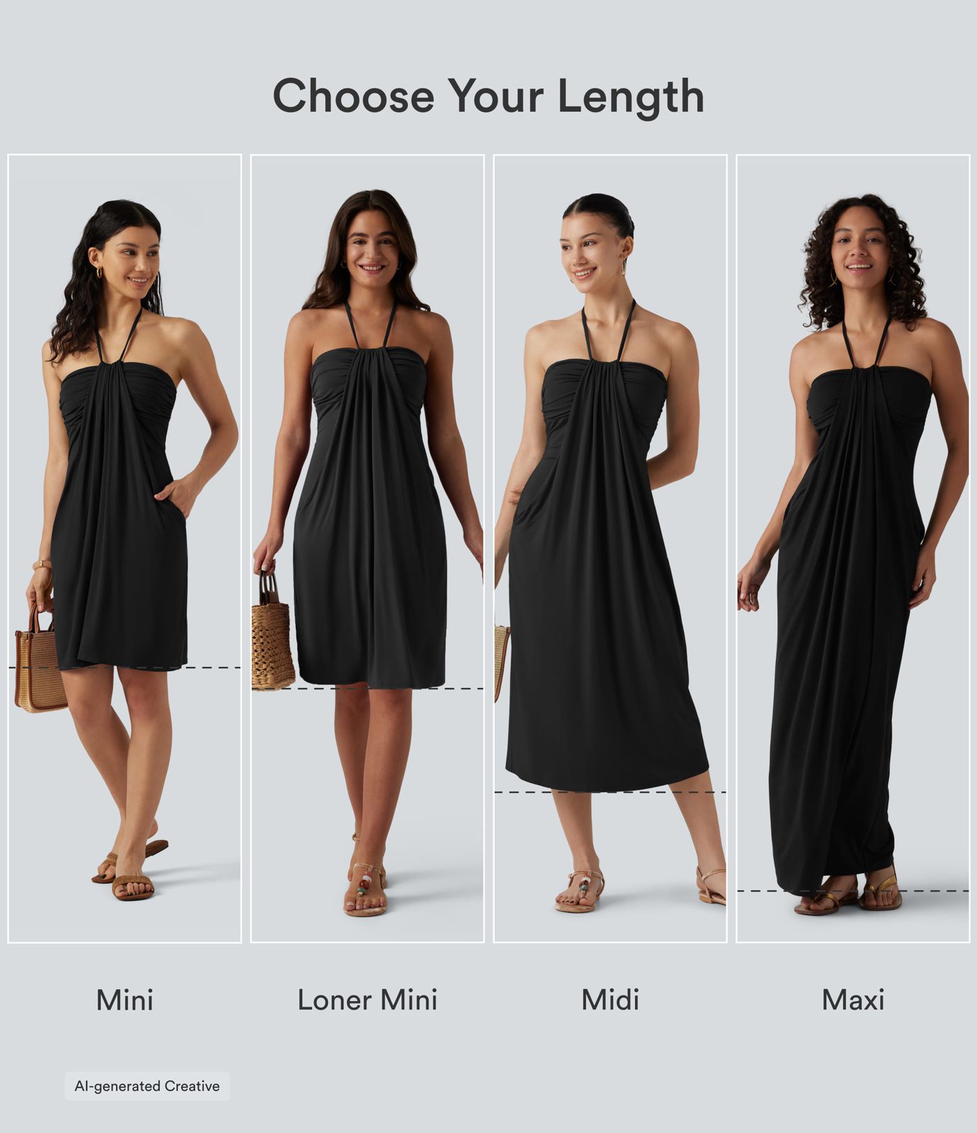 Halter Tie Back Built-in Bra Maxi Dress with Pockets Halter Tie Back Built-in Bra Maxi Dress with Pockets