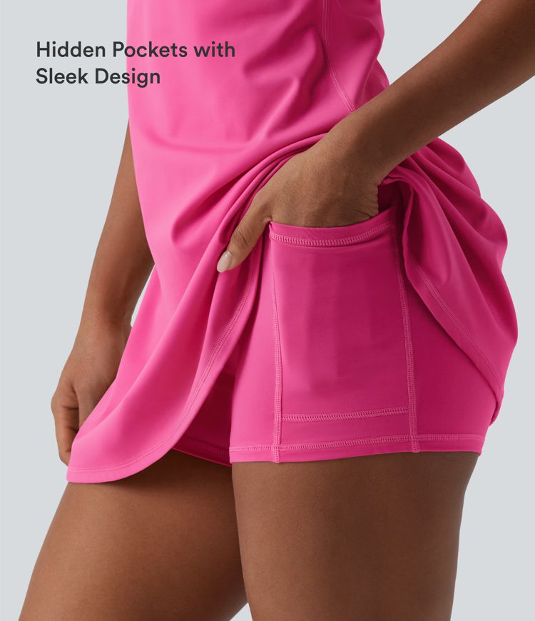 Softlyzero™ Plush Tummy Control Active Dress with Pockets-Easy Peezy Edition Softlyzero™ Plush Tummy Control Active Dress with Pockets-Easy Peezy Edition