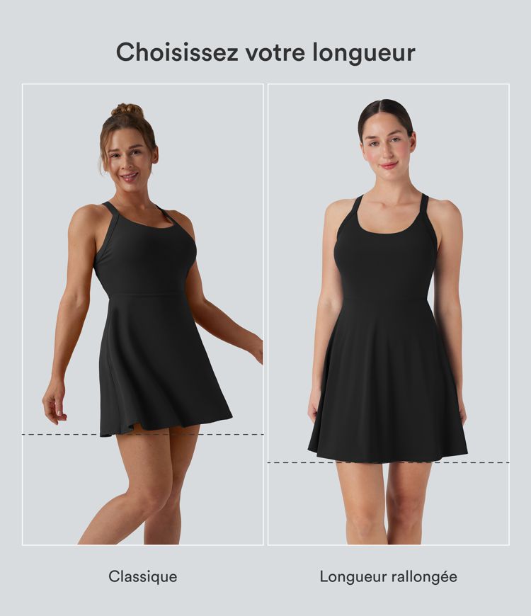 Robe sport danse dos nu torsadé toucher frais SoftlyZero™ Airy - Édition Easy Peasy bonnets E-G Robe sport danse dos nu torsadé toucher frais SoftlyZero™ Airy - Édition Easy Peasy bonnets E-G