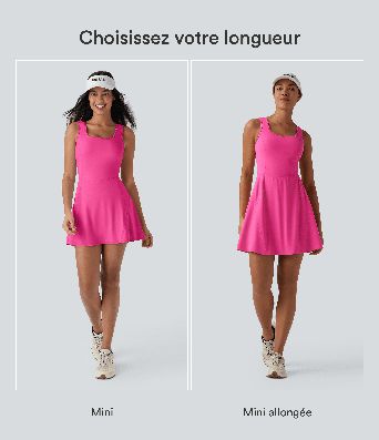 Robe sport de danse SoftlyZero™ Airy 2-en-1 toucher frais mini avec poches - Édition Easy Peasy - Longueur rallongée Robe sport de danse SoftlyZero™ Airy 2-en-1 toucher frais mini avec poches - Édition Easy Peasy - Longueur rallongée