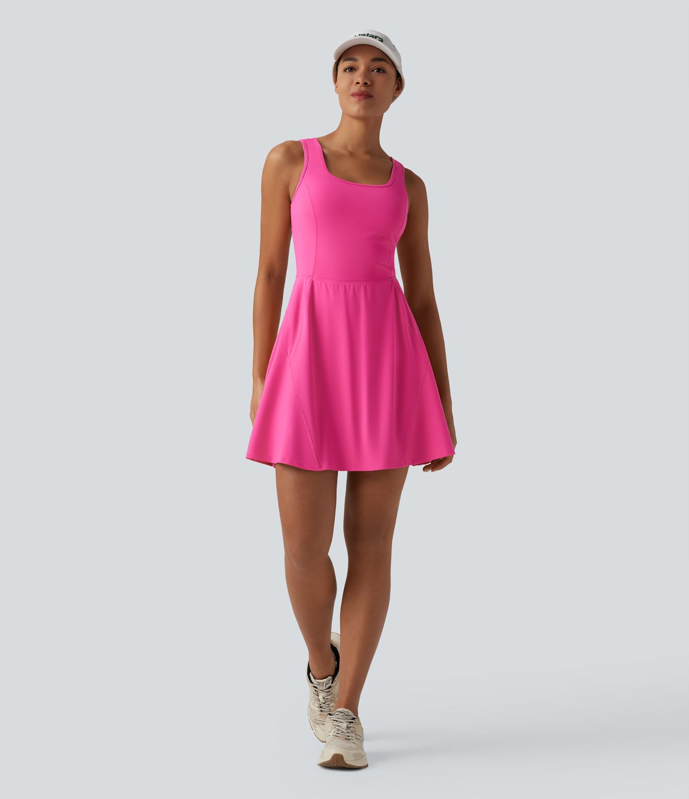 Robe sport de danse SoftlyZero™ Airy 2-en-1 toucher frais mini avec poches - Édition Easy Peasy - Longueur rallongée Robe sport de danse SoftlyZero™ Airy 2-en-1 toucher frais mini avec poches - Édition Easy Peasy - Longueur rallongée