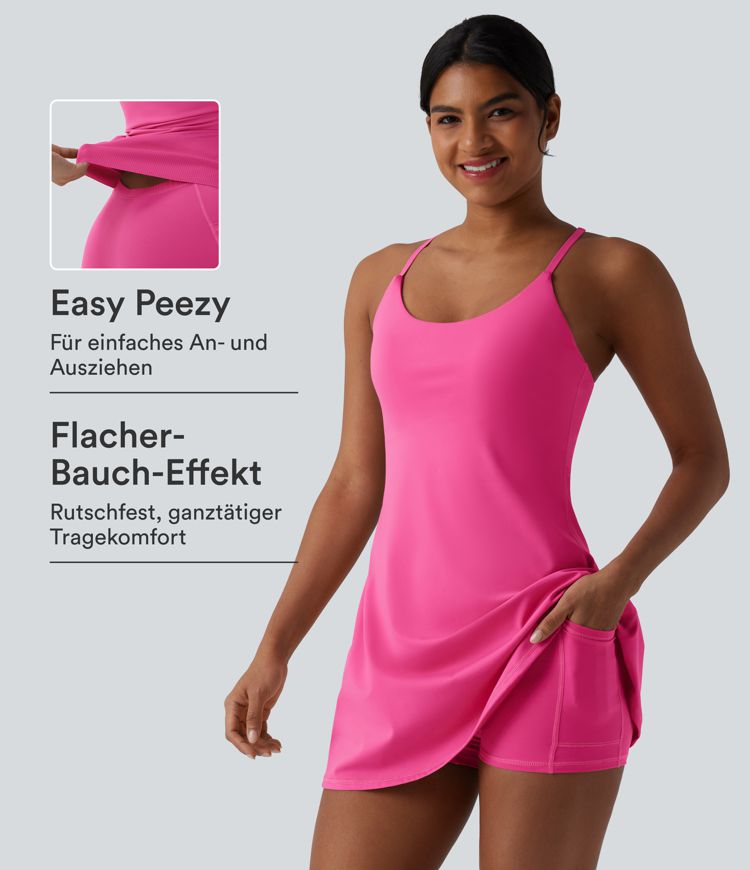 Softlyzero™ Plush - Aktivkleid mit Seitentaschen und Bauchkontrolle - Easy Peezy Edition Softlyzero™ Plush - Aktivkleid mit Seitentaschen und Bauchkontrolle - Easy Peezy Edition