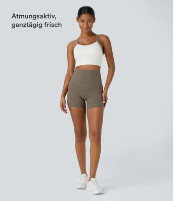 Halara UltraSculpt™ - Formende Workout-Leggings mit hohem Bund, Seitentaschen und Bauchkontrolle - 12,7 cm