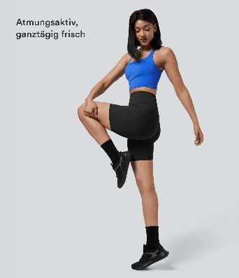 Halara UltraSculpt™ - Formende Workout-Shorts mit hohe Bund, Seitentaschen und Bauchkontrolle - 17,8 cm Halara UltraSculpt™ - Formende Workout-Shorts mit hohe Bund, Seitentaschen und Bauchkontrolle - 17,8 cm