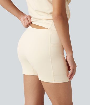 SoftlyZero™ Plush Boat Neck Short Sleeve 2-in-1 Mini Yoga Active Dress with Pockets-Easy Peezy Edition SoftlyZero™ Plush Boat Neck Short Sleeve 2-in-1 Mini Yoga Active Dress with Pockets-Easy Peezy Edition